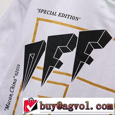 2019年夏の一押しファッションアイテム Off-White オフホワイト Tシャツ/半袖 2色可選