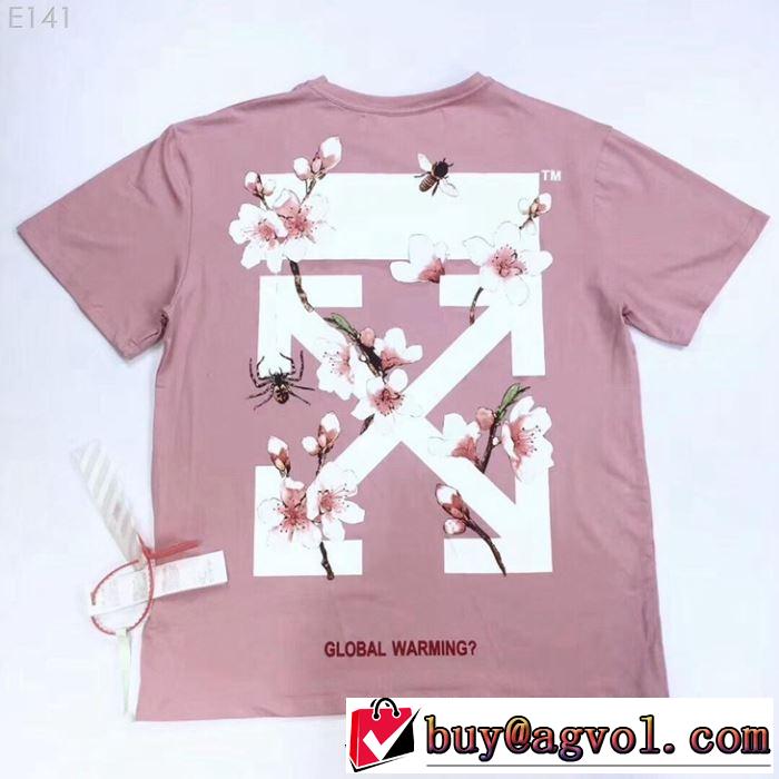 オフホワイト Tシャツ/半袖2019春夏人気トレンドアイテム  オシャレアイテム Off-White