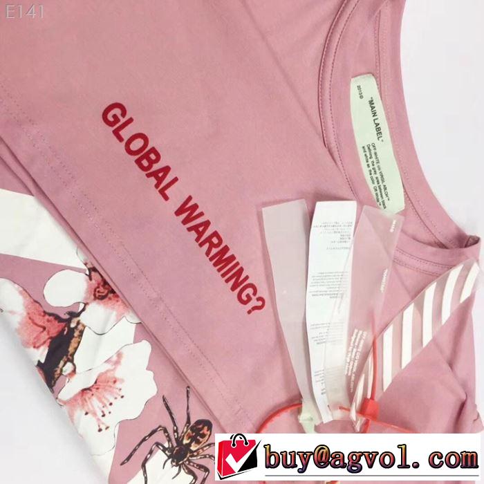 オフホワイト Tシャツ/半袖2019春夏人気トレンドアイテム  オシャレアイテム Off-White