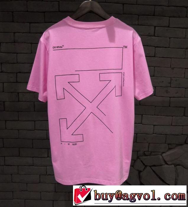 夏おすすめ人気ブランドアイテム Off-White 2019春夏は人気定番オフホワイト Tシャツ/半袖 2色可選