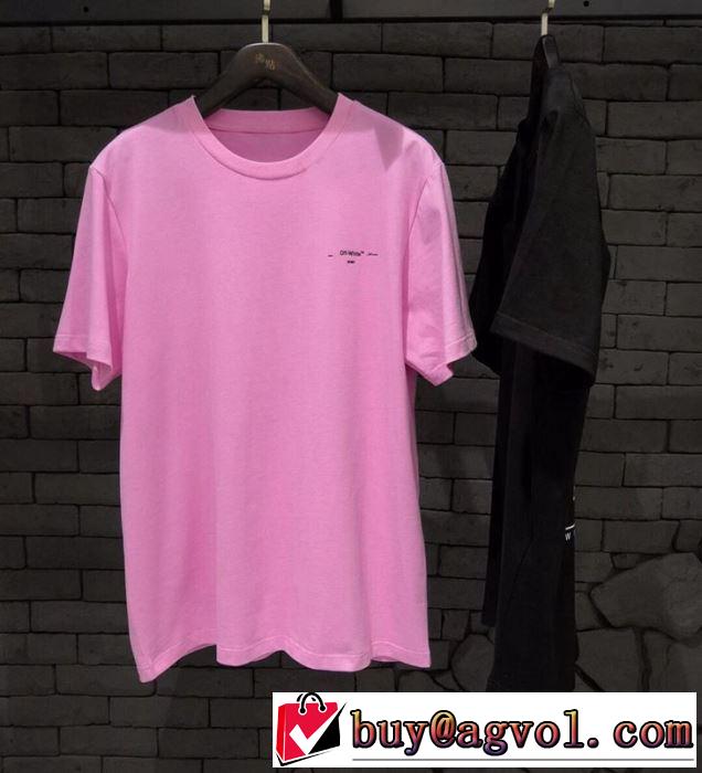 夏おすすめ人気ブランドアイテム Off-White 2019春夏は人気定番オフホワイト Tシャツ/半袖 2色可選