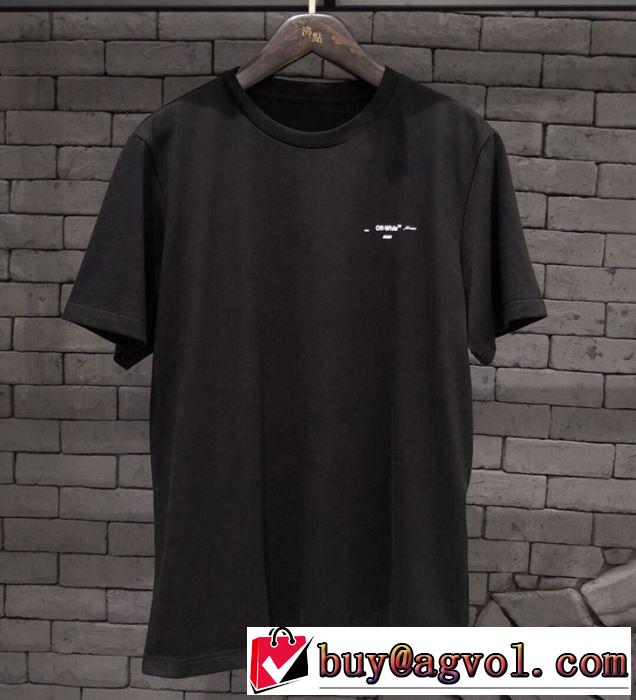 夏おすすめ人気ブランドアイテム Off-White 2019春夏は人気定番オフホワイト Tシャツ/半袖 2色可選