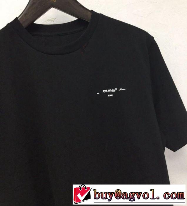 夏おすすめ人気ブランドアイテム Off-White 2019春夏は人気定番オフホワイト Tシャツ/半袖 2色可選