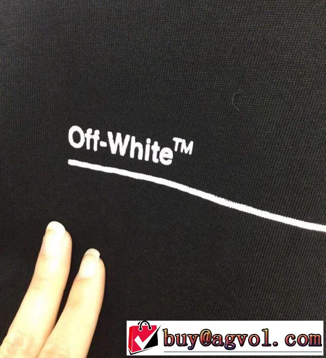 夏おすすめ人気ブランドアイテム Off-White 2019春夏は人気定番オフホワイト Tシャツ/半袖 2色可選