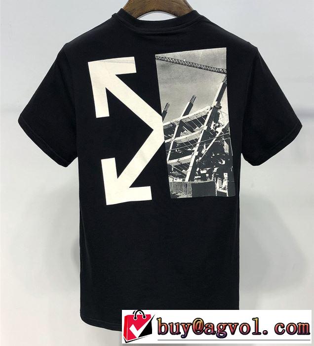 ぜひ今年のトレンドをチェック Off-White オフホワイト Tシャツ/半袖 2色可選 2019年夏