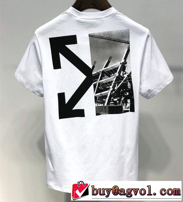 ぜひ今年のトレンドをチェック Off-White オフホワイト Tシャツ/半袖 2色可選 2019年夏