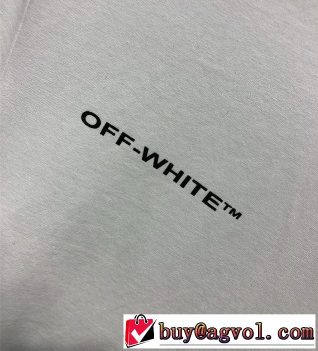 ぜひ今年のトレンドをチェック Off-White オフホワイト Tシャツ/半袖 2色可選 2019年夏