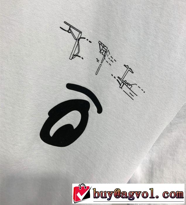 ぜひ今年のトレンドをチェック Off-White オフホワイト Tシャツ/半袖 2色可選 2019年夏