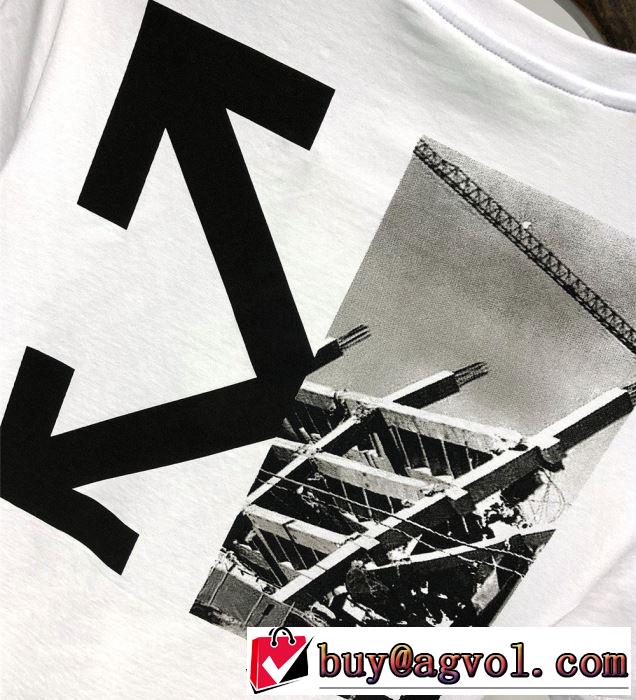 ぜひ今年のトレンドをチェック Off-White オフホワイト Tシャツ/半袖 2色可選 2019年夏
