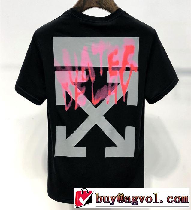 今風の着こなし新品 Off-White オフホワイト Tシャツ/半袖 2色可選 2019SS毎年トレンドアイテムが出る