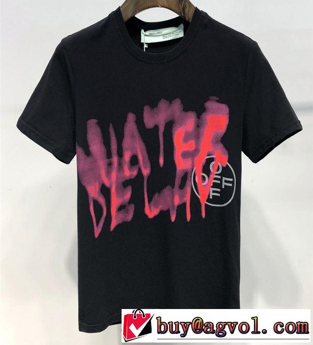 今風の着こなし新品 Off-White オフホワイト Tシャツ/半袖 2色可選 2019SS毎年トレンドアイテムが出る