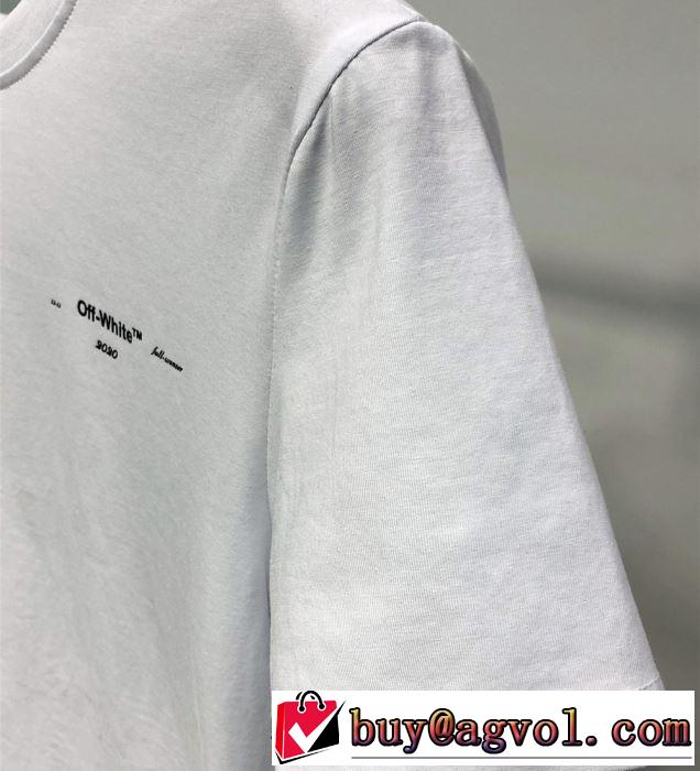 今流行りの最新コレクション Off-White オフホワイト Tシャツ/半袖 2色可選《2019年》今、注目のストリート