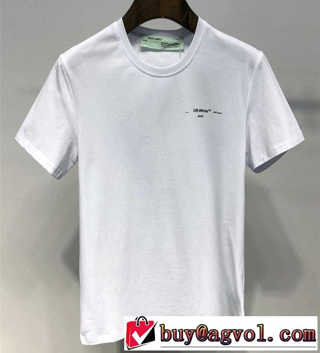 特に夏は人気アイテム Off-White オフホワイト Tシャツ/半袖《2019年》今、注目のストリート  2色可選
