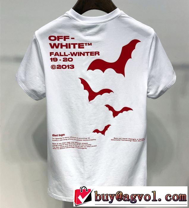 Off-White 2019春夏は人気定番オフホワイト Tシャツ/半袖  2色可選暑い季節も大活躍