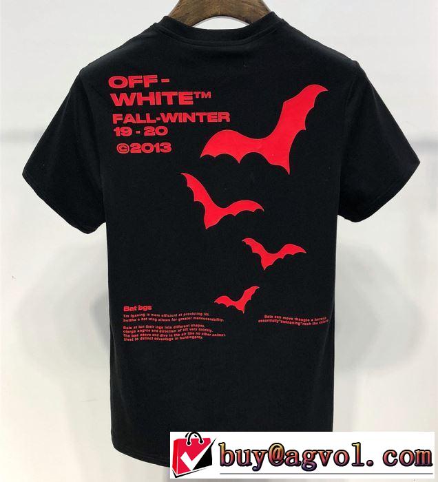 Off-White 2019春夏は人気定番オフホワイト Tシャツ/半袖  2色可選暑い季節も大活躍