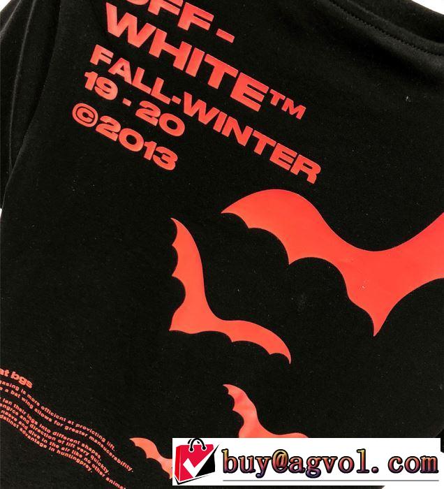 Off-White 2019春夏は人気定番オフホワイト Tシャツ/半袖  2色可選暑い季節も大活躍