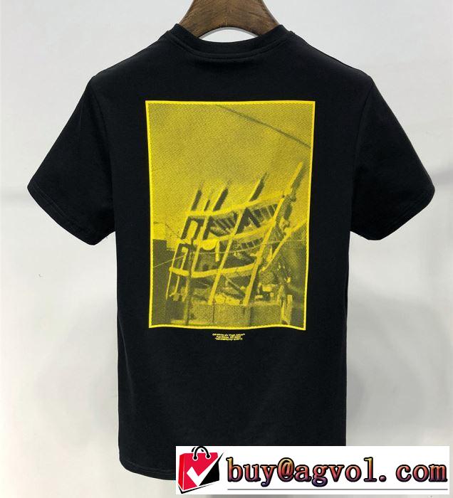  夏らしい季節感 Tシャツ/半袖 2019春夏人気トレンドアイテム 2色可選Off-White オフホワイト