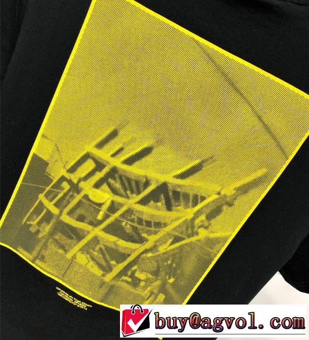 夏らしい季節感 Tシャツ/半袖 2019春夏人気トレンドアイテム 2色可選Off-White オフホワイト