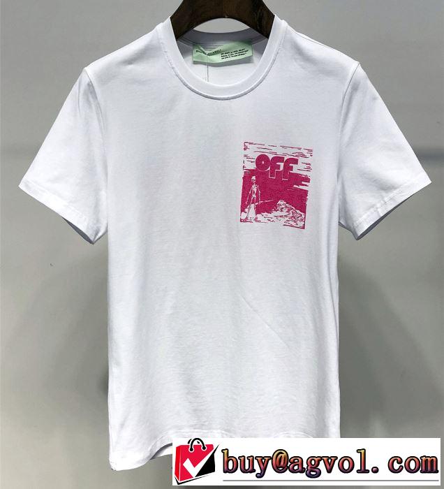ベストはキレイめな印象に Off-White オフホワイト 2色可選2019春夏は人気定番 Tシャツ/半袖