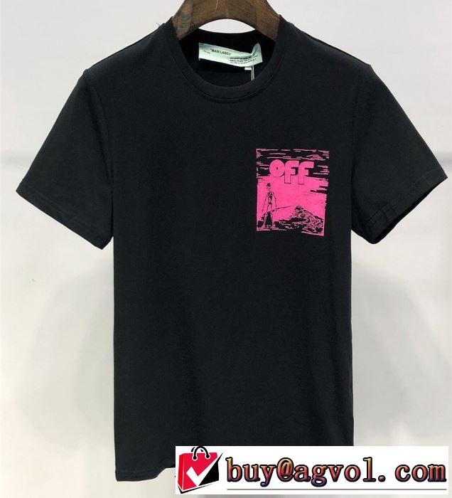 ベストはキレイめな印象に Off-White オフホワイト 2色可選2019春夏は人気定番 Tシャツ/半袖