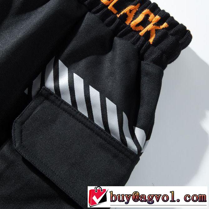 今流行りの最新コレクション Off-White 2019年春夏シーズンの人気 オフホワイト スエットパンツ