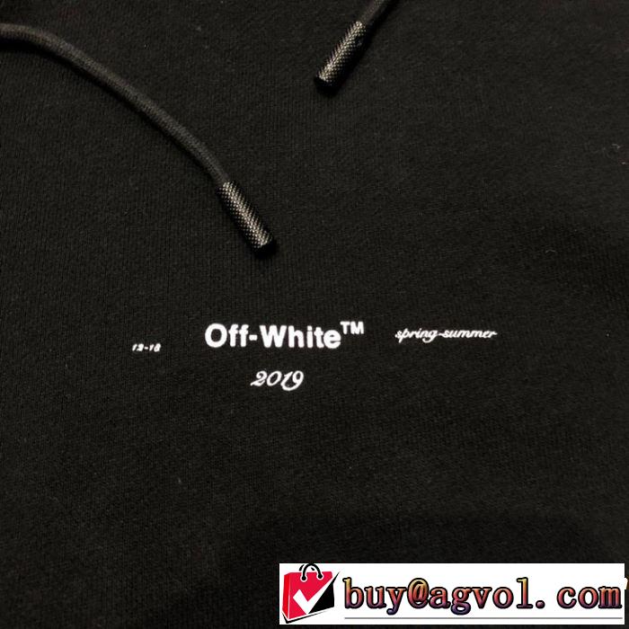 2019春夏の大注目トレンド 春色の最旬の人気アイテム Off-White オフホワイト フード付きコート 2色可選