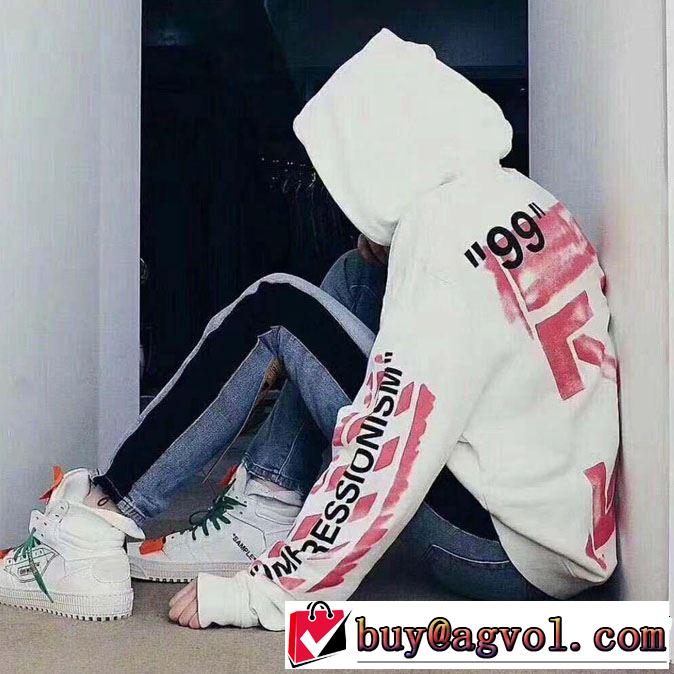春夏！大人カジュアル Off-White オフホワイト フード付きコート《2019年》今、注目のストリート