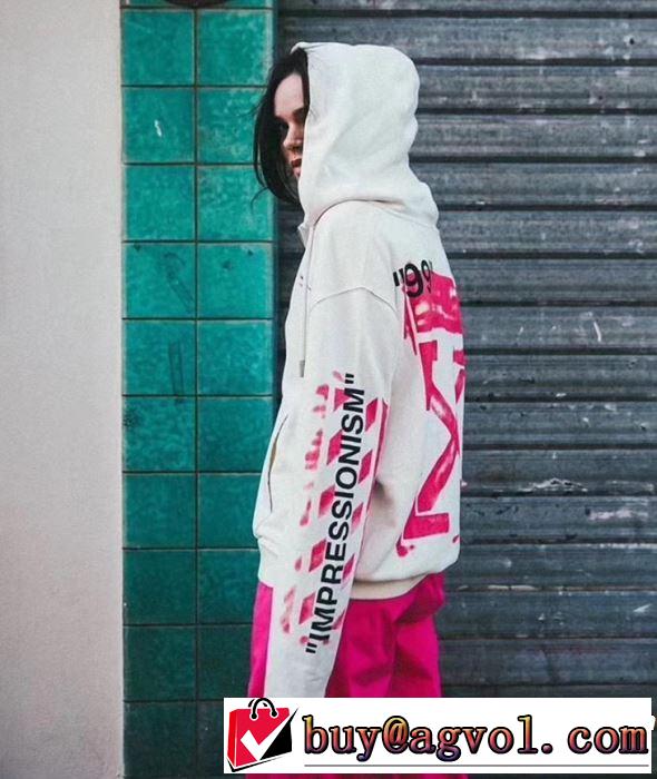 春夏！大人カジュアル Off-White オフホワイト フード付きコート《2019年》今、注目のストリート