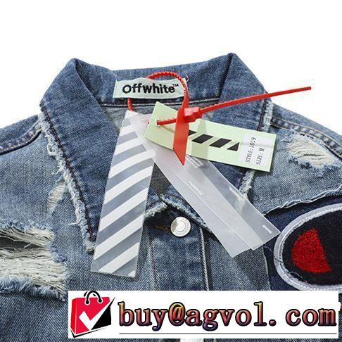2019年の夏のマスト Off-White オフホワイト デニムジャケット気持ちいい真夏日にぴったり