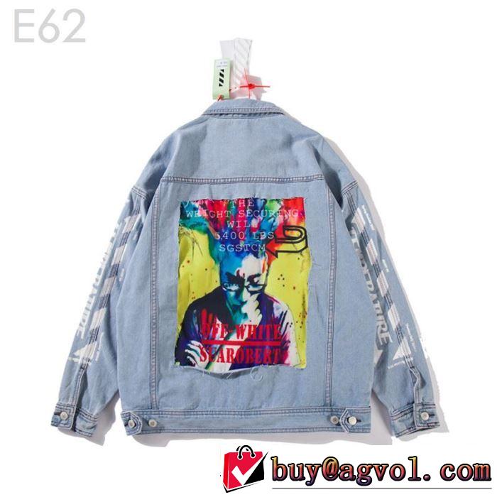  2019年春夏シーズンの人気 Off-White オフホワイト デニムジャケット都市独特のトレンドアイテム
