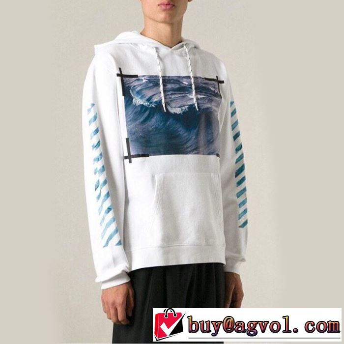 Off-White 2019春夏人気トレンドアイテム オフホワイト 2色可選 今流行りの最新コレクションパーカー