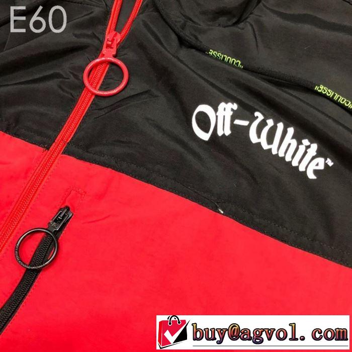 馴染みやすいスタイル美品 2019 Off-White おしゃれな装い オフホワイト 3色可選軽量ジャケット