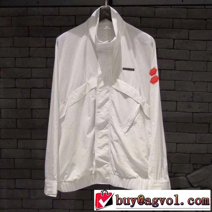 馴染みやすいスタイル美品 2019 Off-White おしゃれな装い オフホワイト 3色可選軽量ジャケット
