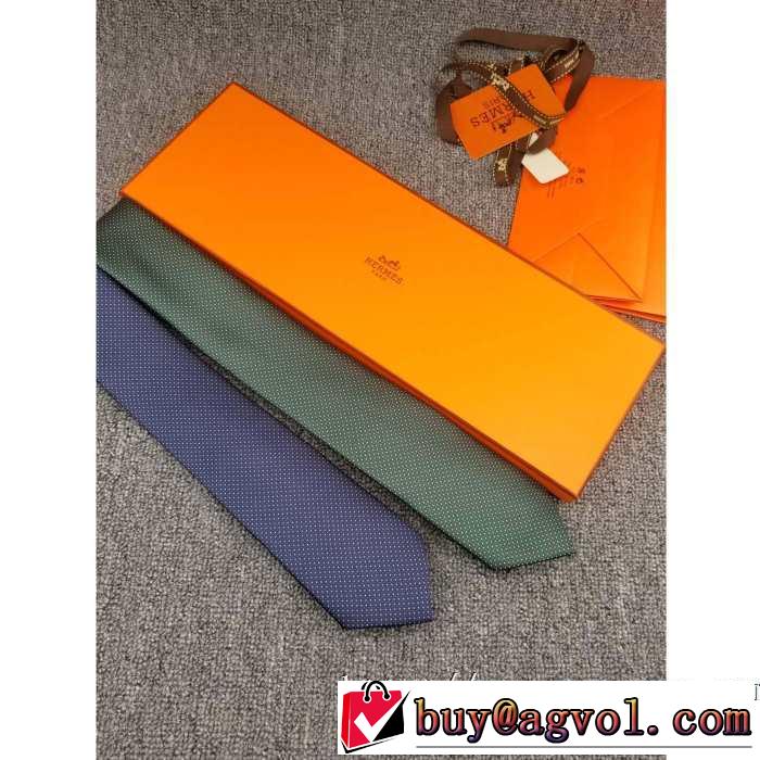 2色可選 エルメスおしゃれでおすすめ今季トレンド  HERMES ネクタイ 2019トレンドアイテム激安