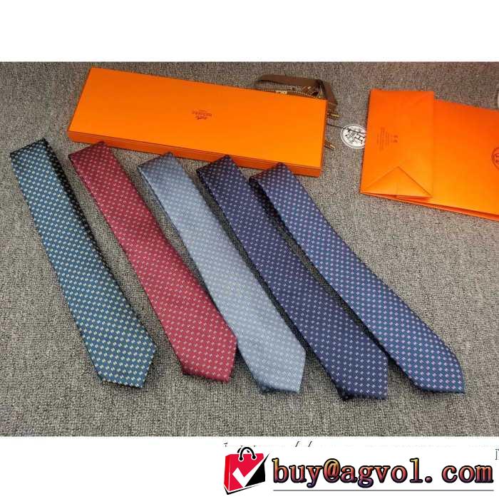 2019秋断然ブランド推し エルメス HERMES ネクタイ おしゃれさんはいち早く取り 多色可選