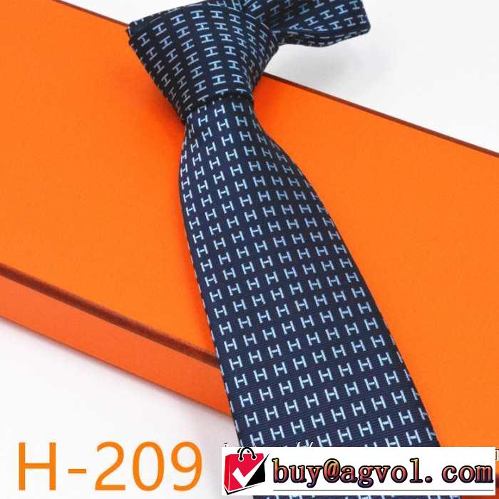 2019秋、イチオシ上品 エルメス HERMES おしゃれさんはいち早く取り ネクタイ