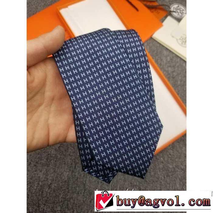 2019秋、イチオシ上品 エルメス HERMES おしゃれさんはいち早く取り ネクタイ