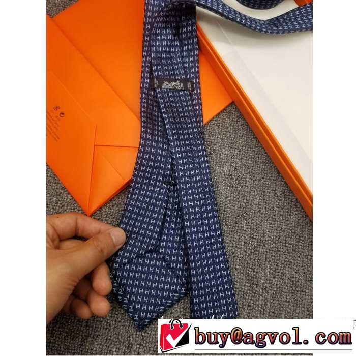2019秋、イチオシ上品 エルメス HERMES おしゃれさんはいち早く取り ネクタイ