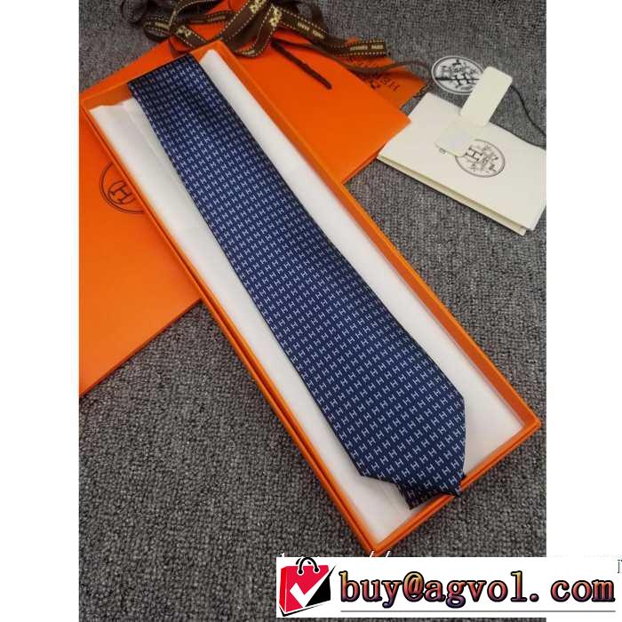 2019秋、イチオシ上品 エルメス HERMES おしゃれさんはいち早く取り ネクタイ
