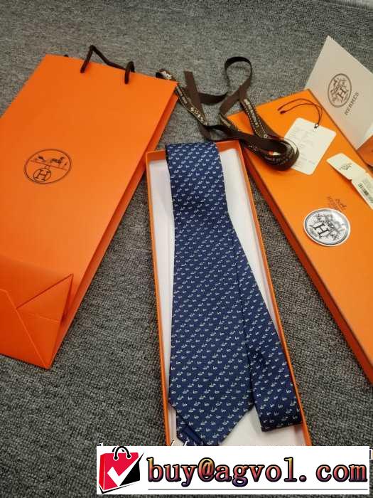 今年注目な新品セール2019秋のファッショントレンドはこれ エルメス HERMES ネクタイ