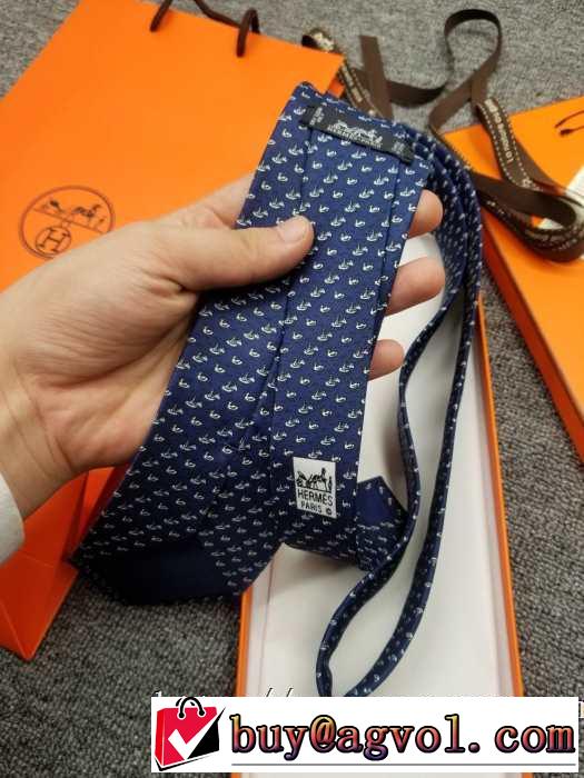 今年注目な新品セール2019秋のファッショントレンドはこれ エルメス HERMES ネクタイ