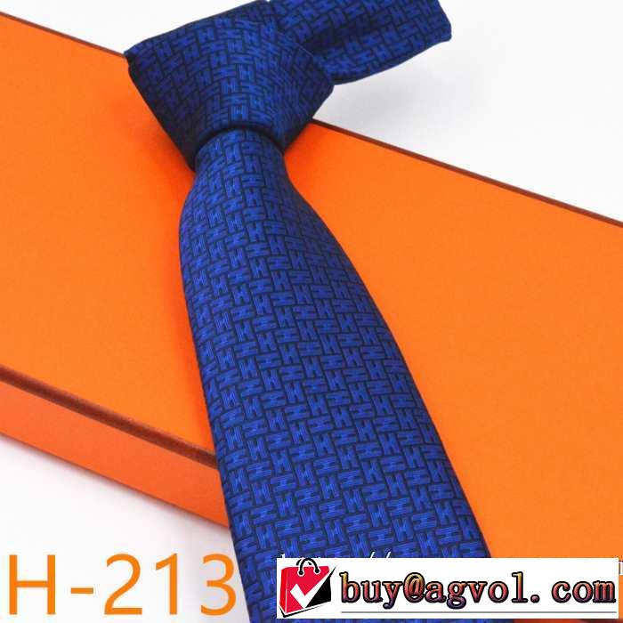 多色可選  秋こそ楽しめるアイテム エルメス2019秋、イチオシ上品 HERMES ネクタイ