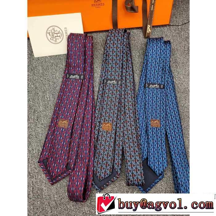 現在流行中のおすすめ人気 エルメス 2019秋のファッショントレンドはこれ HERMES ネクタイ 3色可選
