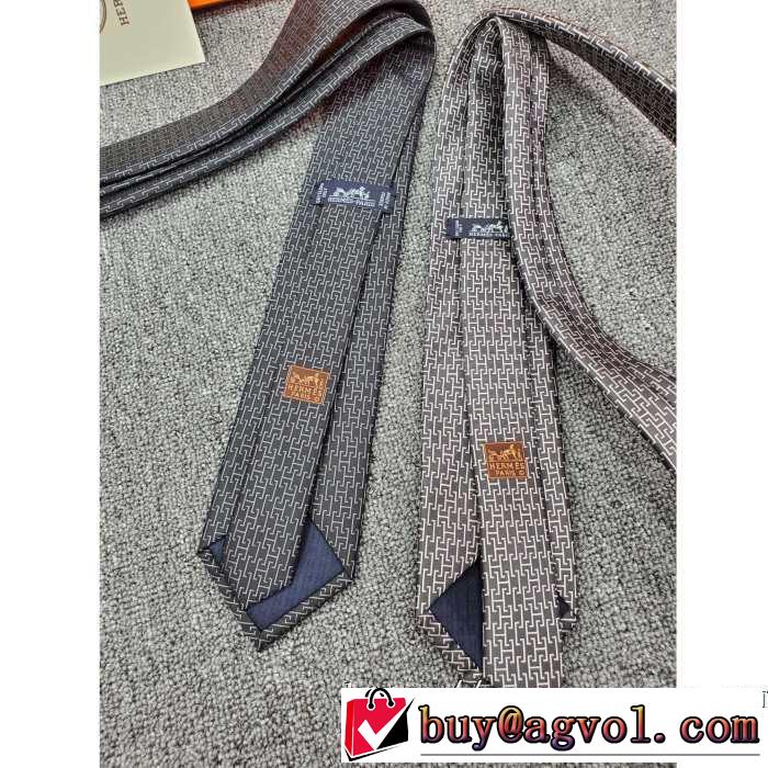 エルメス気になる2019年秋のファッション HERMES ネクタイ 2色可選 秋冬とれんど新品目立ち