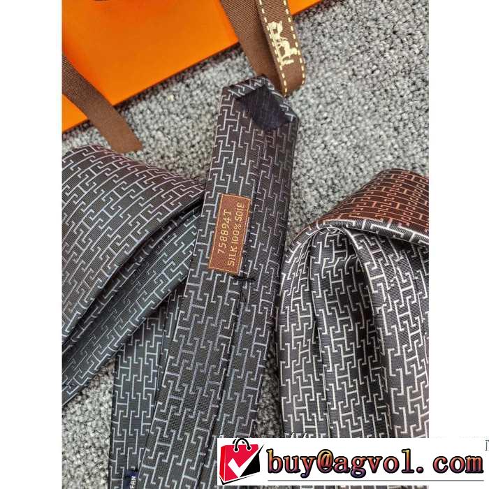 エルメス気になる2019年秋のファッション HERMES ネクタイ 2色可選 秋冬とれんど新品目立ち