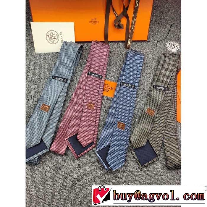 2019秋のファッショントレンドはこれ エルメスおしゃれさんはいち早く取り  HERMES ネクタイ 多色可選