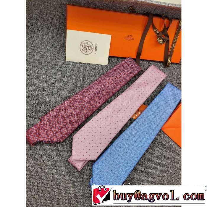 3色可選 エルメス支持率が高い秋冬最新作 HERMES ネクタイ 先取り 2019/2020秋冬ファッション