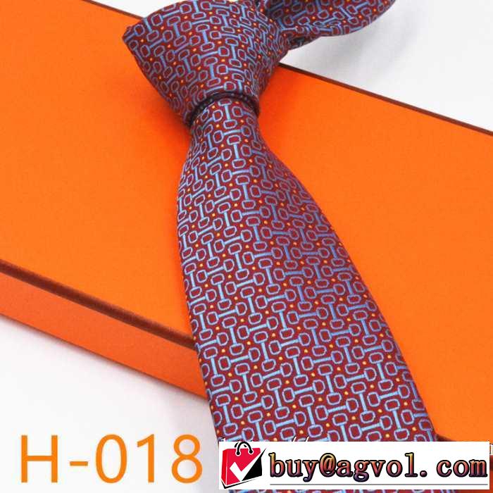 3色可選 エルメス支持率が高い秋冬最新作 HERMES ネクタイ 先取り 2019/2020秋冬ファッション