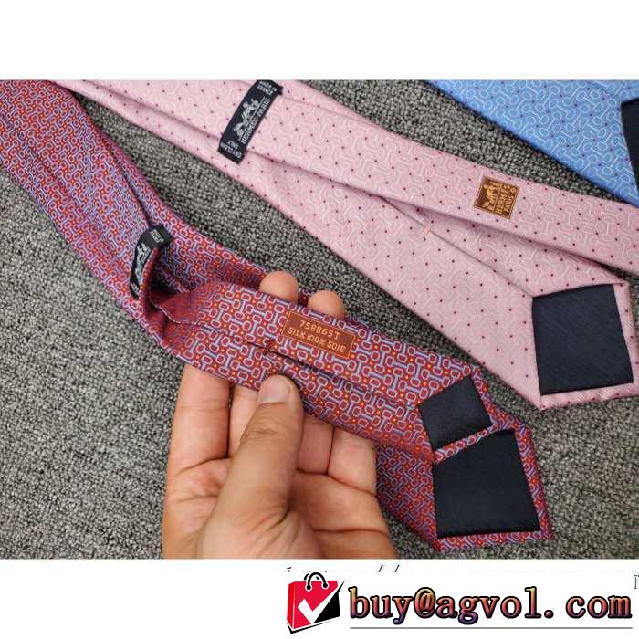 3色可選 エルメス支持率が高い秋冬最新作 HERMES ネクタイ 先取り 2019/2020秋冬ファッション