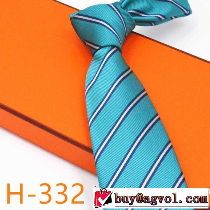 人気ファッション雑誌でも掲載 エルメス 4色可選 HERMES ネクタイ 秋冬にお世話になる定番